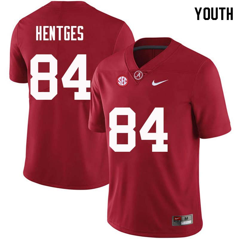 Youth #84 Hale Hentges Alabama Crimson Tide College Football Jerseys Sale-Crimson